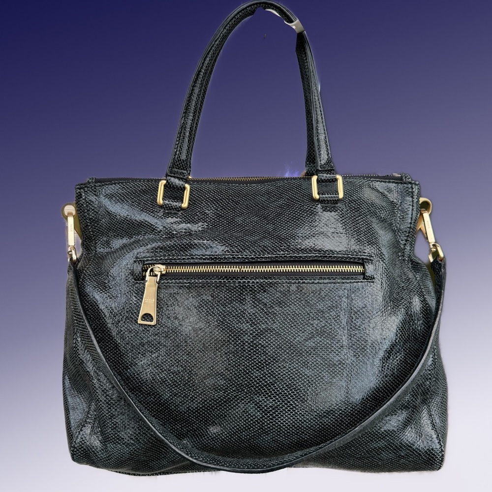 Authentic Prada Python Black Satchel Shoulder Bag - image 3
